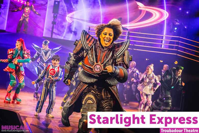 Jade Marvin (Momma) and the cast in Starlight Express (Images credit: Pamela Raith)