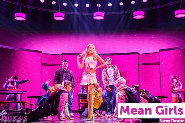 Georgina Castle (Regina) and the Mean Girls ensemble (Images credit: Brinkhoff-Mögenburg)